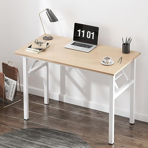 SogesHome Klapptisch Computertisch 100 x 60 x 75 cm PC Tisch Schreibtisch Bürotisch Büroarbeitsplatz für Home Office Verwendung Schreibtisch Esstisch Konferenztisch