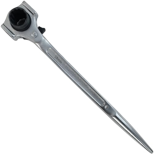 ECI Gerüstbauratsche 19/22 mm Gerüstknarre mit Doppelhammer