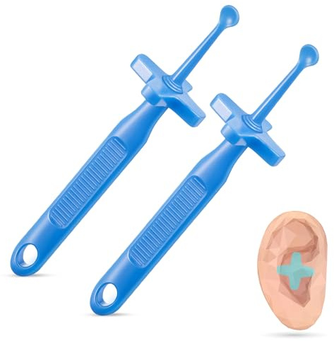 Feekoon 2 Pack Ear Wax Removal Tool, Reusable Earwax Remover with Safety Guard, Safe Plastic Ear Pick, Earwax Cleaner Tool for Safe Ears Cleaning at Home