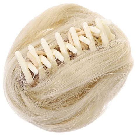 FRCOLOR 4stücke Fake Bun Haarteil Für Hochsteckfrisuren Lockige -haarverlängerung Mit Klammer Für Voluminöse Chignons Für Party Und Täglichen Gebrauch