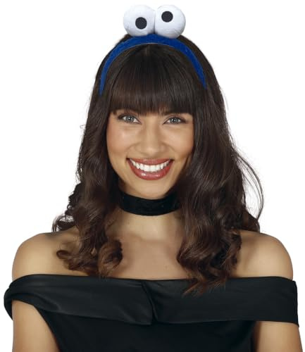 FIESTAS GUIRCA | Blaues Monster Haarreif (Einheitsgröße) - Zubehör für Halloween Kostüme und Tierpartys - Ideal für Erwachsene Unisex - Blau