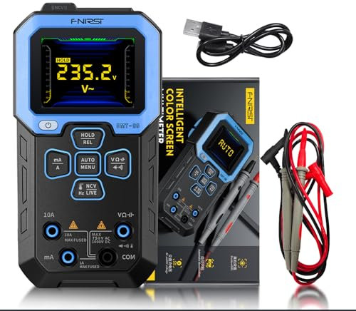 DMT-99 Multimeter Spannungsprüfer 2,4in TFT-HD-Farbbildschirm automatische Erkennung des Strommessgerät 10000 Zählungen, mit Überwachungs Aufzeichnungsmodus Intelligenter Schutz.