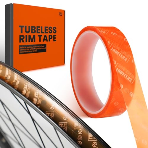 CNCLOL Fahrrad Tubeless-Felgenband, Tubeless Band 19/21/23/25/27/30/32/35 mm, Rim Tape 10 m, Haftklebstoffe Klebeband für schlauchlose Fahrradreifen MTB, Rennrad, Gravel, Mountain, Road Bike, 21mm
