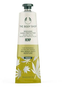 The Body Shop Hemp Hand Protector (1x 30ml), Intensive Hand Cream for Very Dry Hands, 96hr Heavy-Duty Moisture, Non-Greasy Vegan Hand Moisturiser with Hemp Seed Oil