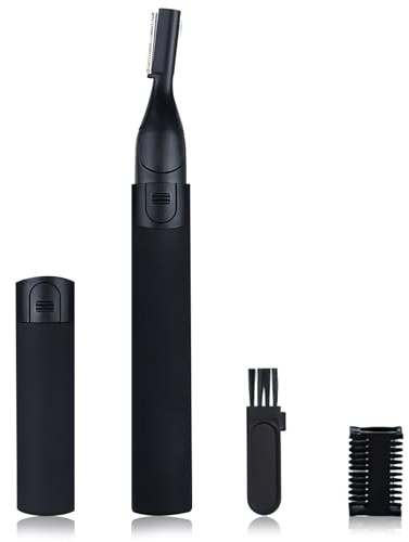 GCNWW Upgraded Electric Eyebrow Trimmer for Men & Women, Precision Facial Grooming Tool, Gentle Painless Electric Eyebrows Razor for Face Beard & Peach Fuzz, Battery Operated, Compact & Portable