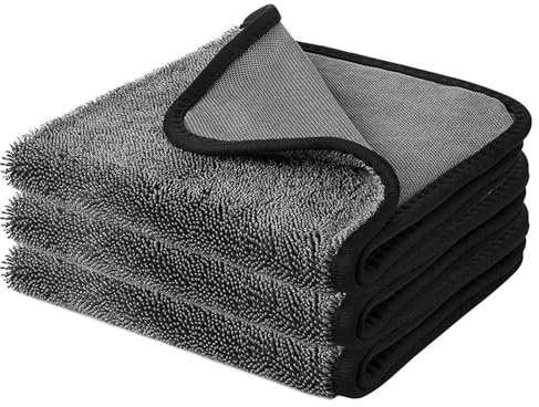 GLSAYZU Paños de limpieza brillantes, toalla de secado de toallitas brillantes, paño de secado de baño, paños de limpieza de microfibra absorbentes para ducha, coches, casa, cocina (3 piezas, 40 x 40