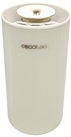 Cecotec Difusor de Aromas - Humidificador Ultrasónico - 10ml - PureAroma 3000 Sound. Altavoz Bluetooth, Carga USB, Temporizador 8h, 3 Modos Vapor, Luz Colores LED, Aromaterapia