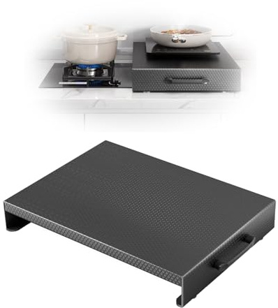 Gas Hob Cover Plate Honeycomb Gas Stove Cover with Handles, Cooktop Covers for Electric & Induction Stoves, Anti-Slip Expand Countertop Space Infrared Range Hood(40x52x7 cm(16x20x3 in))