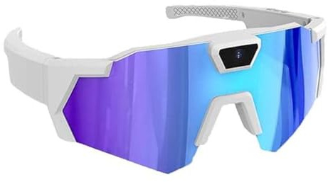LUCKKY POV Glasses 4K Baseball Sunglasses with Camera, 2026 Upgrade Smart-Kamera-Brille, Outdoor Sports HD Aufnahmevideo, Kleine Actionkamera, Radsport Action Sonnenbrille für Männer und Frauen (C)
