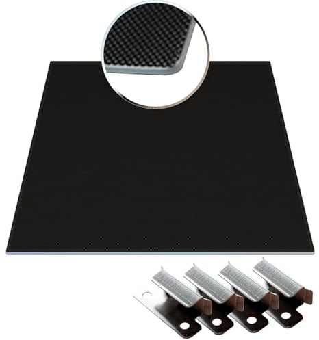3D Drucker beschichtete Glasplatte 220x220mm, 310x310mm mit 4 Clips, universal Druckplatte für 3D Drucker (310 x 310mm)