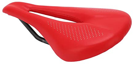 Domary Ihålig Racercykelsadel Sits Bekväm Bred Kudde med Dubbla Fjädrar för Landsvägscyklar 143 Mm 240 Mm (röd)