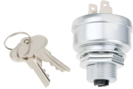 ECSiNG Interrupteur d’Allumage Tondeuse 3 Broches avec 2 Clés Compatible avec Cub Cadet ih 104 107 108 109 123 124 125 126 127 129 147 169