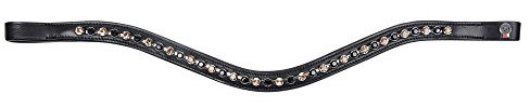 WALDHAUSEN Stirnband Bijou, schwarz/gold, Warmblut