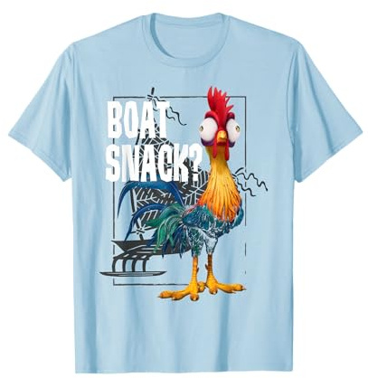 Disney Moana Hei Hei Boat Snack Movie Quote T-Shirt