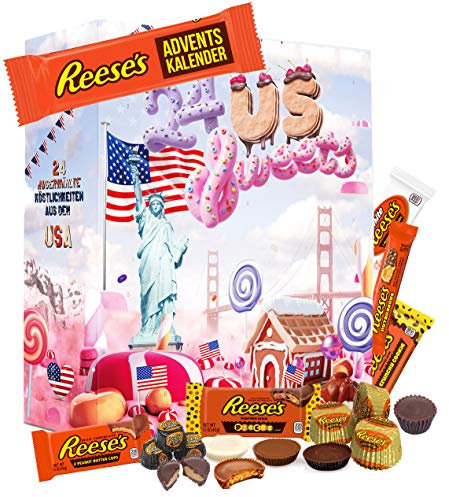 BOXILAND® USA Adventskalender 2025 mit Amerikanischen Süßigkeiten [ORIGINAL US CANDY] – Adventskalender 2025 für Kinder, Frauen & Männer – USA Süßigkeiten