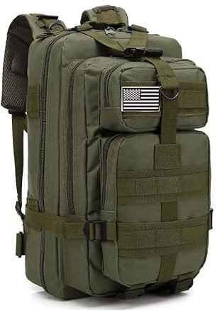 Tiangi 30L Militärischer Taktischer Rucksack für Herren und Damen, Rucksack für Wandern Militär Taktisch Trekking Reisen Camping und andere Outdoor Aktivitäten (Grün)