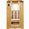 Sanotechnik Carmen 2 Cabine infrarouge pour 2 personnes en bois de pruche avec 6 spots en céramique, avec chromothérapie, lecteur MP3 avec Bluetooth, 2 haut-parleurs, verre de sécurité, lampe de