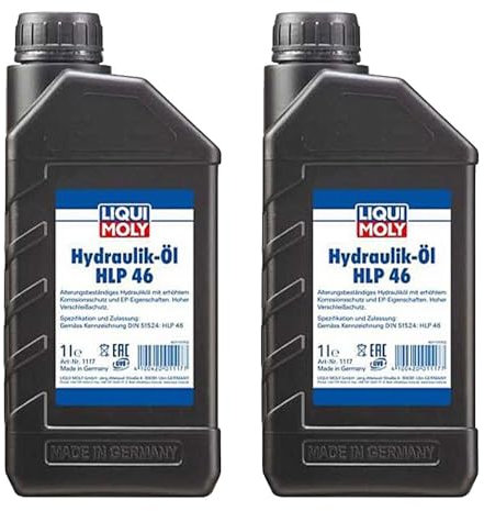 LIQUIMOLY 1117 OLIO IDRAULICO HLP 46 A BASE MINERALE ADATTO PER PISTONI IDRAULICI, MACCHINE POMPE E IMPIANTI. CONFEZIONE : KIT PROMOZIONE 2 LITRI