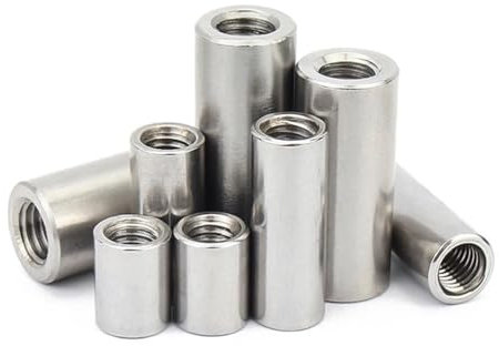 5/10 Stück M4 M5 M6 M8 304 Edelstahl Doppelköpfiges Innengewinde Zylindrische Rundmutter Isolationssäule Verbindungsstift Stangenbolzen (Color : 20mm, Size : M4xD8 (5Pcs))