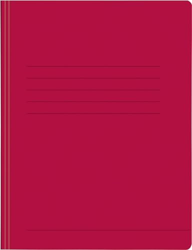 Papiertiger Schnellhefter aus Karton/Pappe für Schule und Büro (Pressspankarton, rot, 14er Pack)