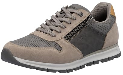 Rieker Herr B0505 sneakers låg, grå, 43 EU, GRÅ, 43 EU