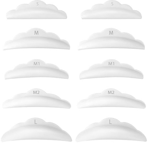 50pcs Lash Lift Shields, Silicone Eyelash Curl Pads for Perm Curls, Reusable Lash Lift Rods