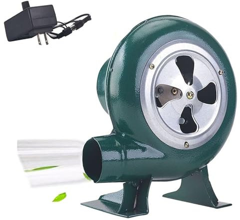 Accesorios para Barbacoa, soplador centrífugo para barbacoas - Soplador eléctrico de herrería, Ventilador con Bomba y regulador, Encendedor de carbón portátil para barbac