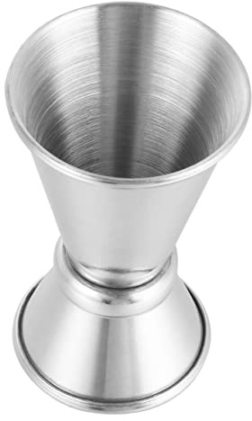 HEALEEP Jigger Doble De Acero Inoxidable Para Cócteles Vaso Medidor De 1 Onza Taza Medidora Para Bares y Restaurantes Adecuado Para Coctelería y Vino Herramienta Multifuncional Para Bebidas