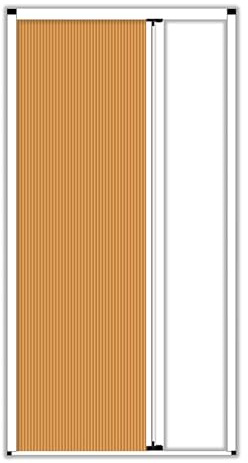 Screen Doors Einziehbare Duschtür Mit Griff Und Zellgewebe, 200 Cm Hoch, Falttür In Ziehharmonika-Optik, Breites, Unsichtbares Schiebetür-Set Für Badezimmer/Küche/Büro(Style1,91cmx200cm)