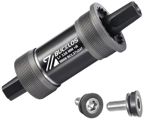 YATINGZHANG Movimento Centrale Perno Quadro Movimento Centrale for Bicicletta Quadrato for Bici da Strada Mountain Bike(BB68-116MM)