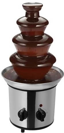 Fontana di cioccolato a 4 livelli, in acciaio inox con capacità di 1,8 litri, macchina elettrica per fontana di cioccolato da 170 W, per caffè, hotel, negozi di latte, negozi di succhi