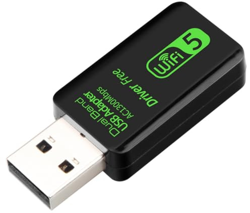 Malloy Router Scheda di Rete Wireless USB Driver 5G Dual-Band Gigabit 1300M per PC 1 Pezzo