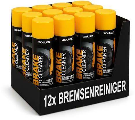 VE-INDUSTRIES 12x Bremsenreiniger Spray mit Ethanol 500 ml – Effektiv, rückstandsfrei, schnell trocknend