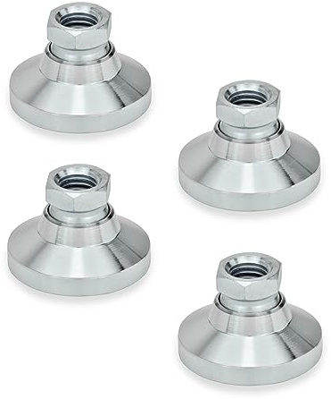 Ganter Normelemente | Gelenkfüße mit Gewindebuchse - GN 343.1-40-M10-OS | Stahl verzinkt, blau passiviert | 4 Stück