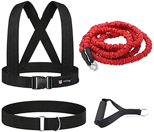 YNXing Entraînement de résistance Explosive pour l'entraînement Physique et la résistance pour améliorer la Vitesse, l'endurance et la Force (kit de 3 m)