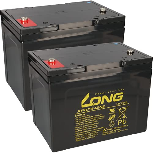 Akku kompatibel Invacare G23 2X Kung Long Bleiakku KPH75-12NE M6 12V 75Ah zyklenfest AKKUman Edition