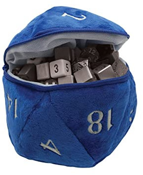 UP - D20 Plush Dice Bag - Blue