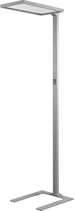 Arcchio LED Büro Stehlampe dimmbar, Bewegungsmelder Tageslichtsensor Bürolampe Stehleuchte Uplight Downlight 4000K Deckenfluter Standleuchte Office