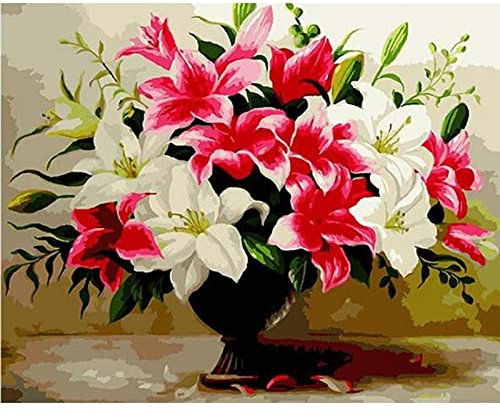 40 * 50 cm tableau de peinture par chiffres sur mur de toile sans cadre Peinture à l'huile par chiffres Kits Set for adultes, enfants, débutants avec pinceaux décoration murale maison ( Color : B )