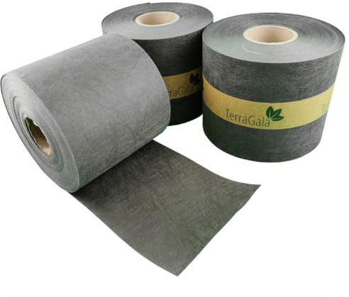 TerraGala Bande brise-vue pour clôture à double fil - 19 cm x 200 m - Anthracite - Translucide - Avec effet marbre