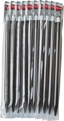 Makita Lot de 10 burins pointus D-34182-10 SDS-MAX 400 mm 1222 8733