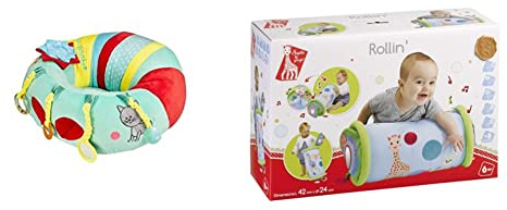 Sophie La Girafe Baby Seat and Play Tapis de Jeux & Vulli Traversin d'Activités Rollin' Sophie La Girafe
