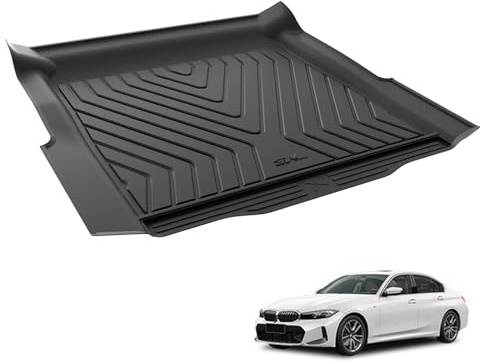 3W Boot Liner Fit for BMW 3 Series G20 2019-2024 2025 Sedan, TPE All Weather Pet Dog Frinedly Recyclable Trunk Mat, Waterproof Boot Mats Heavy Duty Cover, Anti Slip 3 Series Car Mats Accessory
