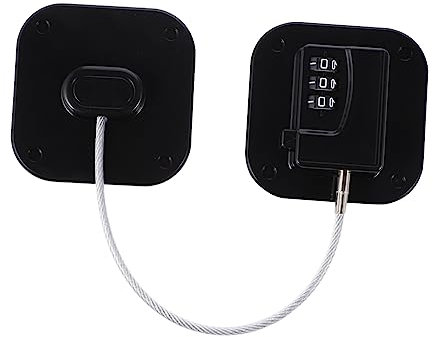 HEMOTON Serrure Numérique De Sécurité Pour Réfrigérateur Et Armoire Sans Perçage Verrouillage Puissant Pour Tiroir Et Porte Protection Garçon Fille Garçon Fille Adhésive Noire