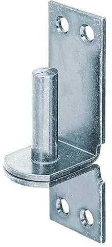 Alberts 823771 Kloben auf Platte | in den Ausführungen mit DI oder DII-Haken | galvanisch blau verzinkt | Dornmaß Ø16 mm | Platte 115 x 40 mm | 10er Set