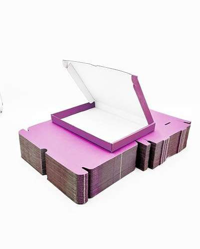 iDEALS UK PACKAGING LTD 100 x C5 A5 Postal Pip Boxes Large Letter Boxes Generic Shipping Boxes Cardboard Boxes For Posting Large Letter Postage Boxes (Purple)