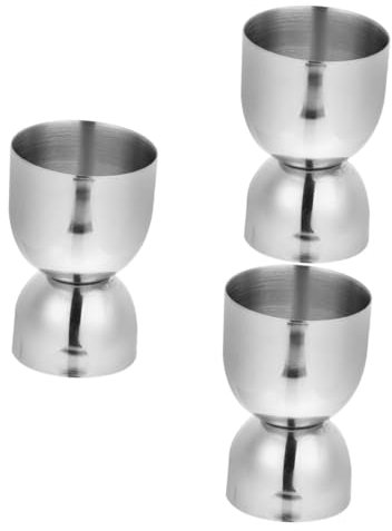 Cabilock 3pcs Precision Measuring Shot Cup Stainless Steel Cocktail Jigger for Bartenders Party Cups