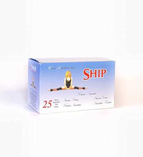 Ship - Infusión de Hierbas Naturales - Caja de 25 Unidades - Favorece una Buena Digestión - Efecto Laxante - Ideal para Tomar tras Comidas Abundantes - Infusiones y Tés (Paquete de 10)