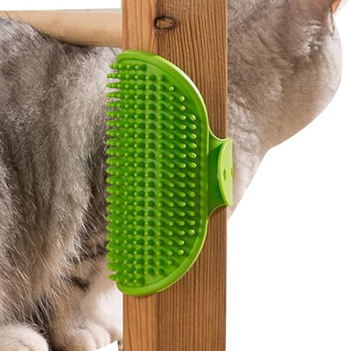 Selbstpflegende Katzenbürste, Eck-Massagekamm aus Silikon, selbstreinigende, tragbare Haustierbürste für Möbel, Sauberkeit im Innenbereich, Stuhlbeinentfernung, Haarausfall, Sofa