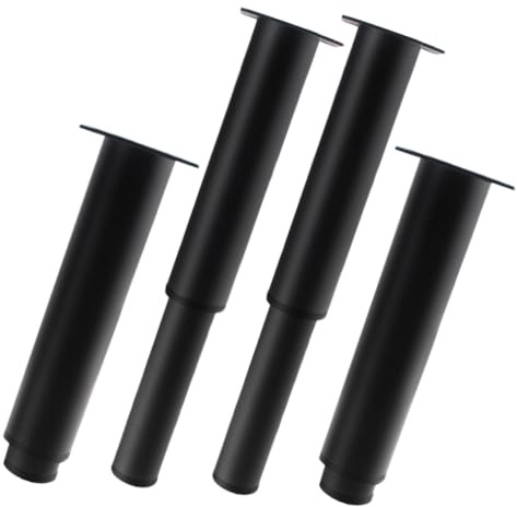 CLISPEED 4pezzi Gambe Regolabili per Mobili in Acciaio Inox Adatte per Tavoli da Bancone Scrivanie e Tavolini da Caffè Struttura Semplice e Design ad Altezza Variabile